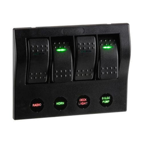 Narva Switch Panel 4 Way With Circuit Breaker 63191