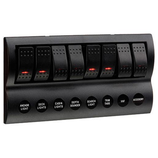 Narva Switch Panel With Fuse Protection 8 Way 63196