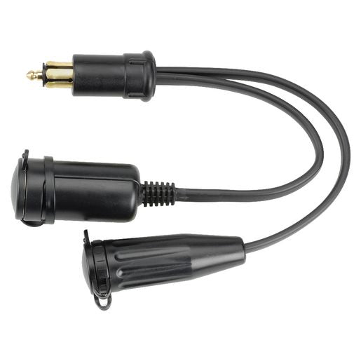 Narva Heavy Duty Adaptor with Merit Plug to Merit and Accessory Sockets 150mm 81043BL