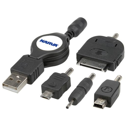 Narva USB Adaptor Kit with 75CM Retractable Lead 81055BL