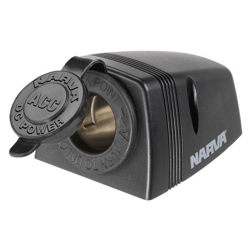 Narva HD Surface Mount Accessory Socket 12V Black 81025