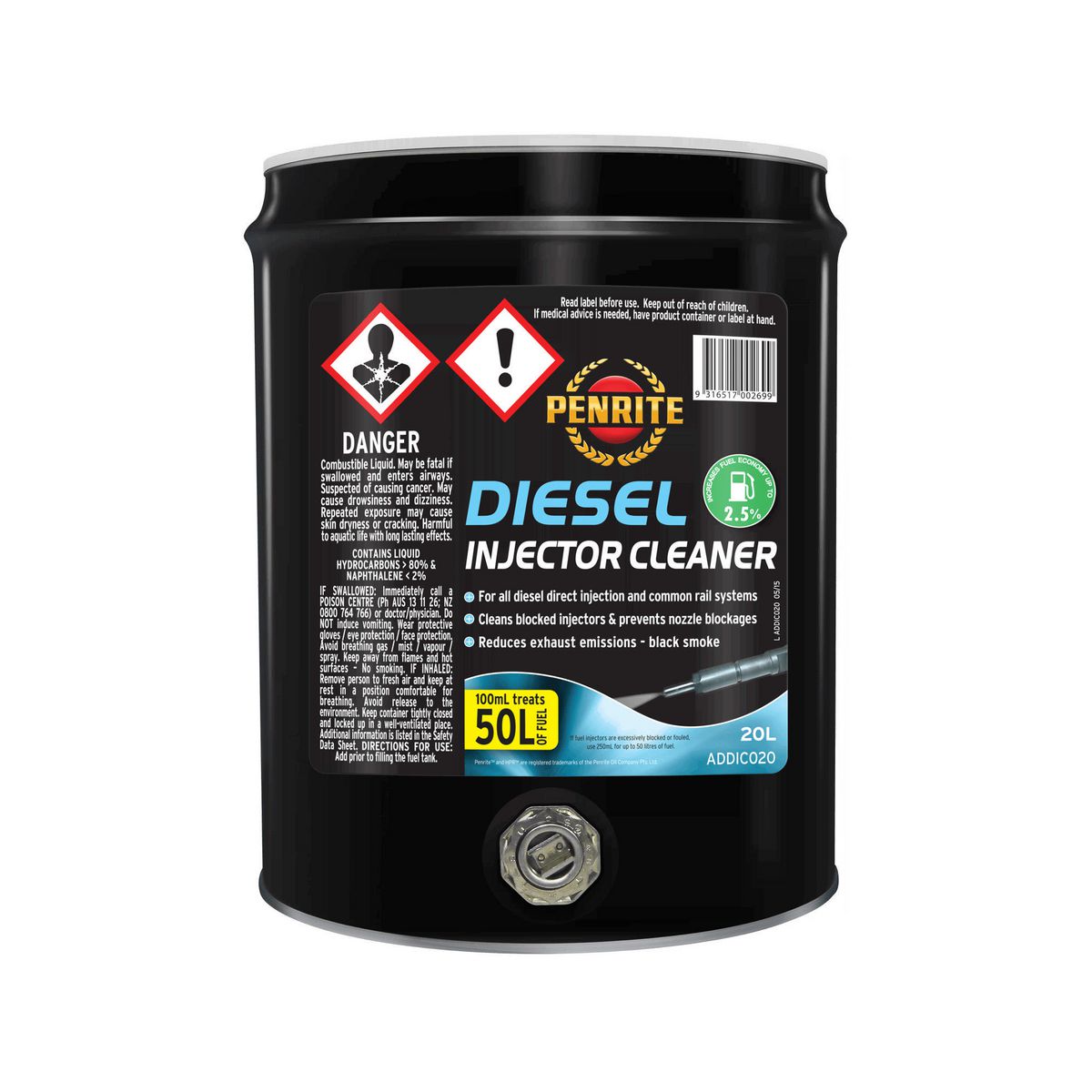 Penrite Diesel Injector Cleaner Additive 20L