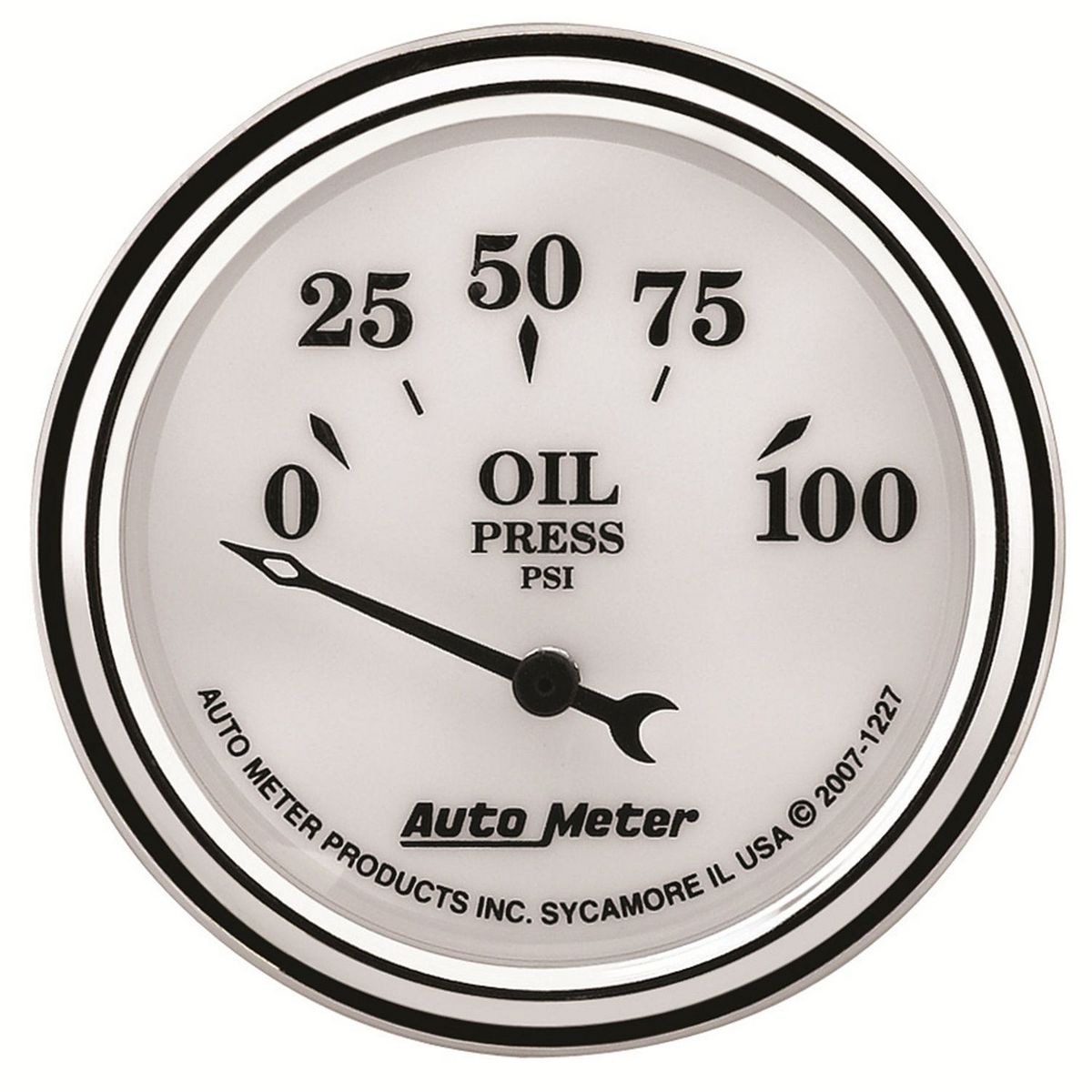 Autometer Old Tyme 2-1/16in Oil Pressure Gauge 0-100PSI Electric AU1227