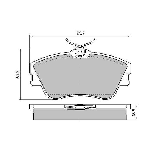 RDA GP Max Brake Pad Set Front RDB1349