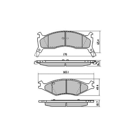 RDA GP Max Brake Pad Set Front RDB1970