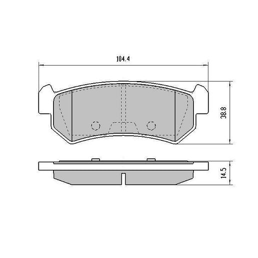 RDA GP Max Brake Pad Set Rear RDB1998