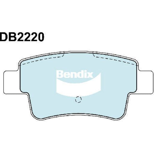 Bendix General CT Brake Pad Set Rear DB2220 GCT