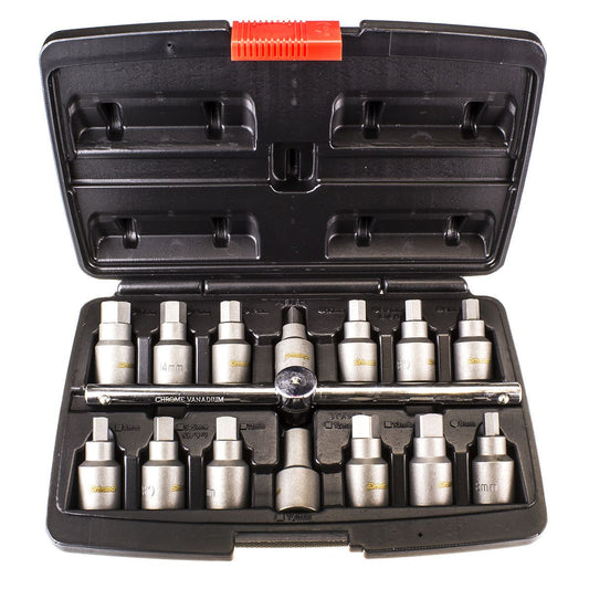 Drivetech Socket Set Drain Plug 15 Piece