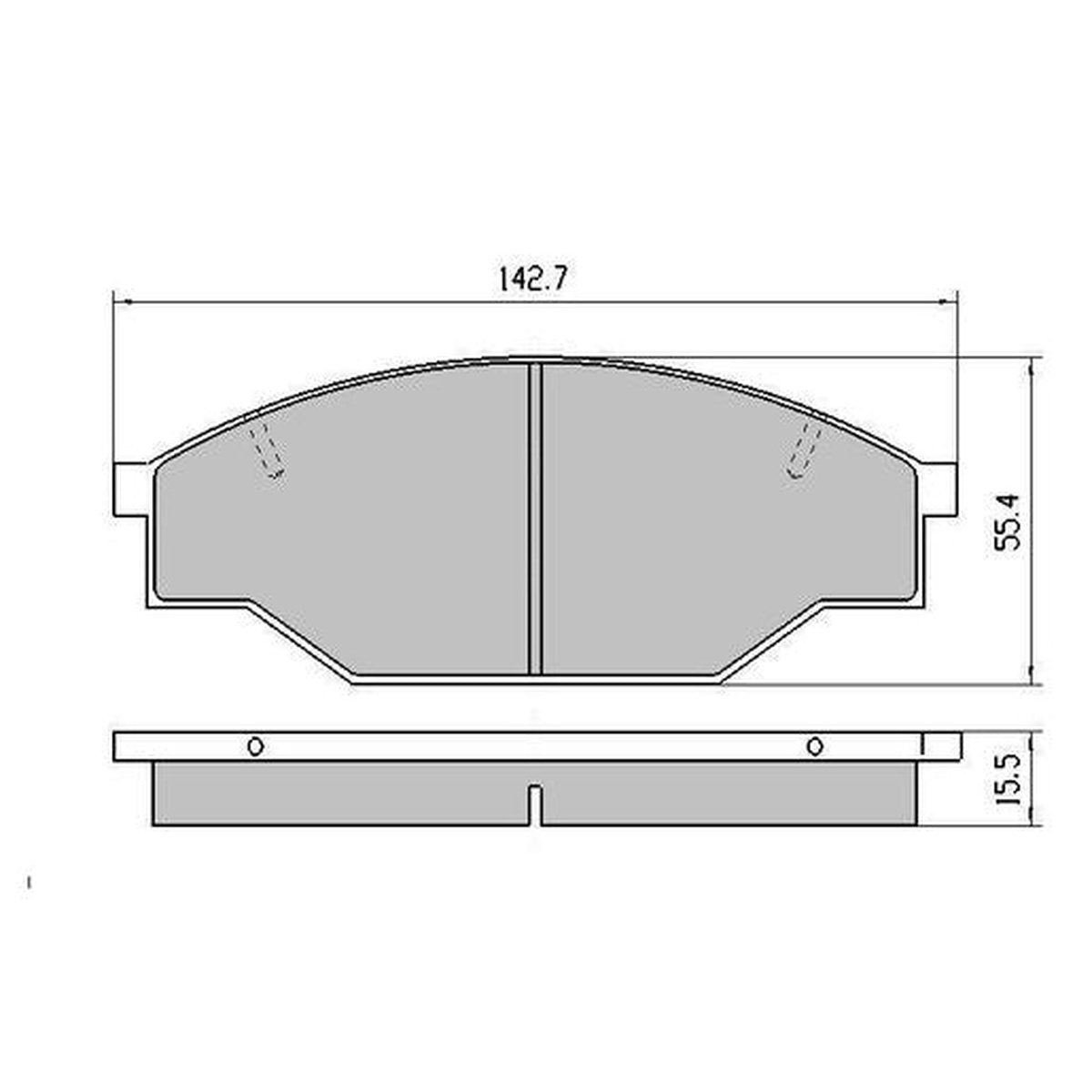 RDA Phantom Ceramic Brake Pad Set Front RDC318