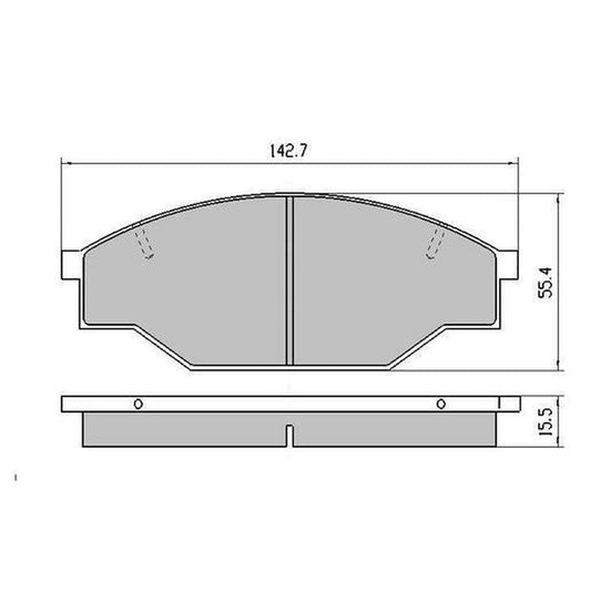 RDA Phantom Ceramic Brake Pad Set Front RDC318