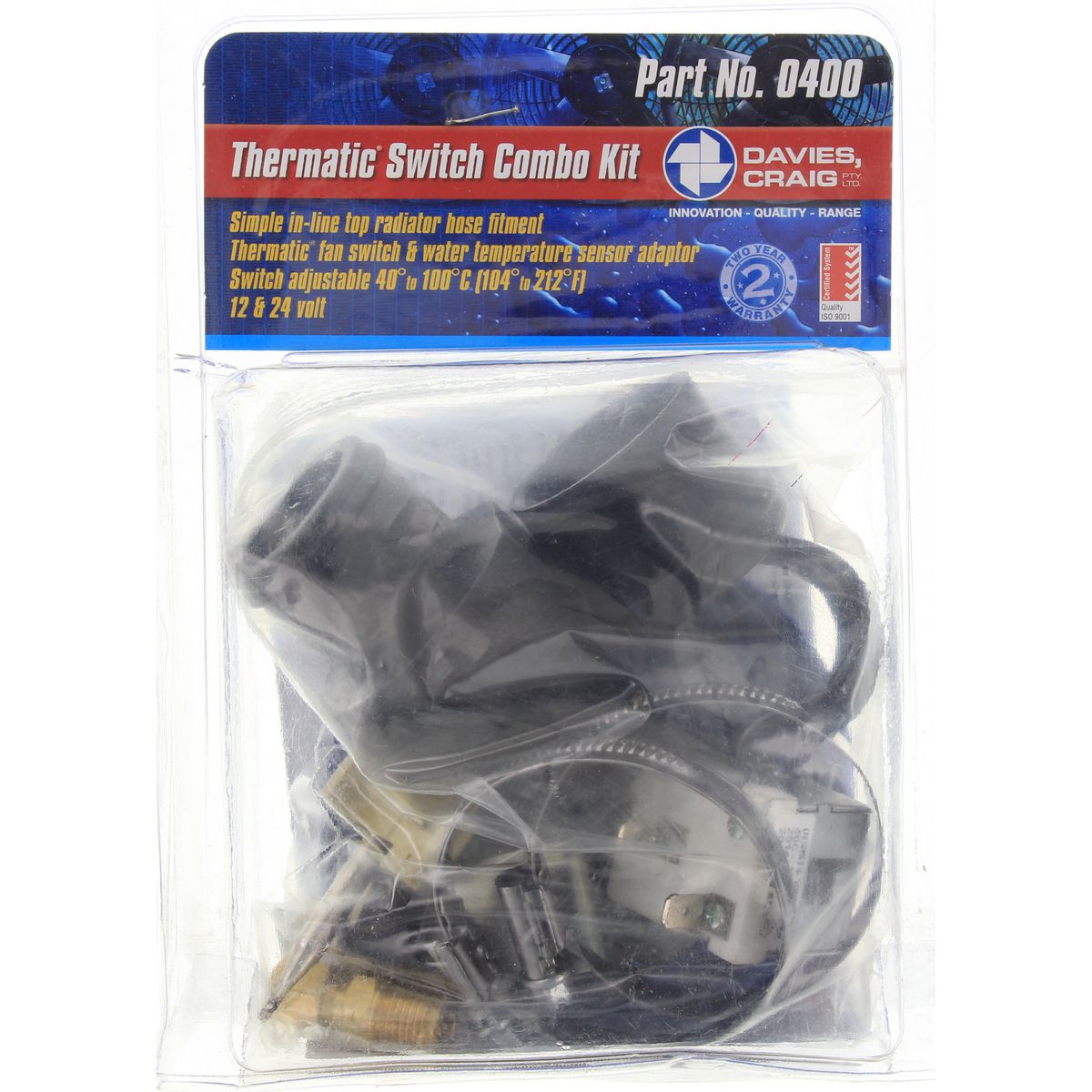 Davies, Craig Thermatic Electric Fan Switch Combo Kit (12V/24V) 0400