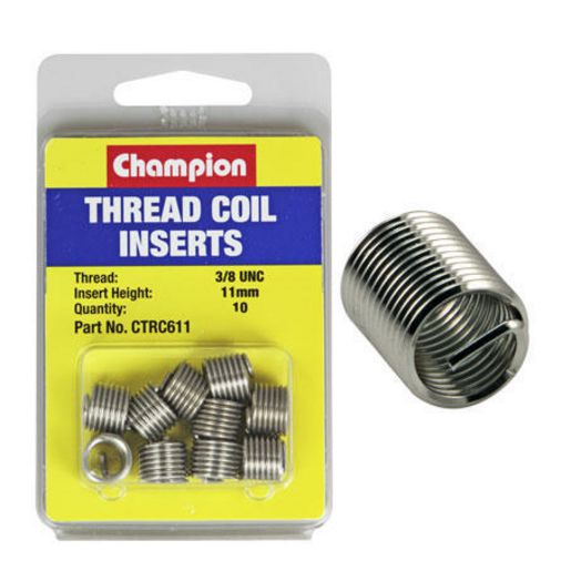 Champion Thread Coil Insert Refills 3/8 UNC x 11mm 10Pk CTRC611