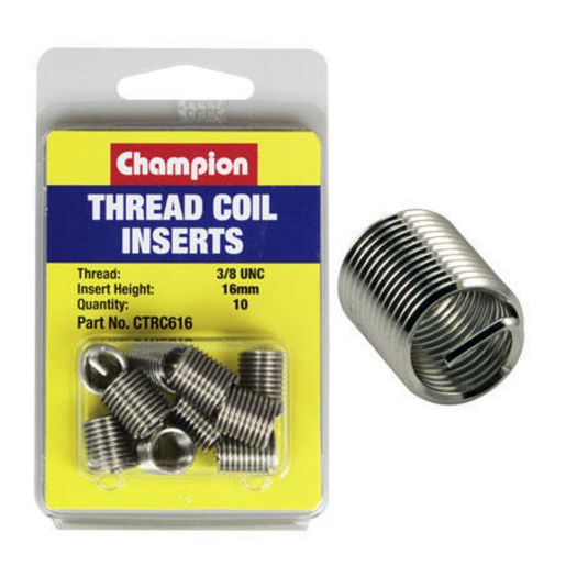 Champion Thread Coil Insert Refills 3/8 UNC x 16mm 10Pk CTRC616