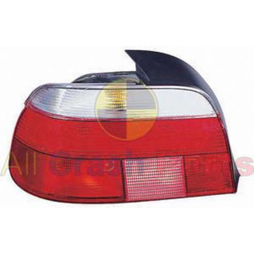 APG All Crash Black Red/Clear Tail Lamp Passenger Side Certified Suits BMW 5 Series E39 1996 to 2003 EFC-21041LHQ
