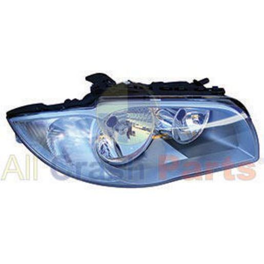 APG All Crash Halogen Silver Head Lamp Drivers Side Certified Suits BMW 1 Series E87 2004 to 2007 EGA-21030RHQ