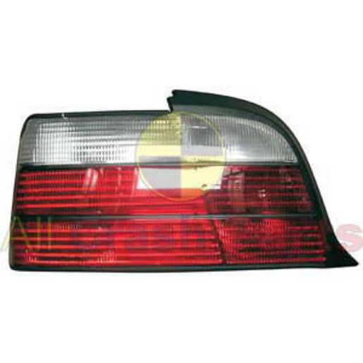 APG All Crash Black Red/Clear Tail Lamp Passenger Side Certified Suits BMW 3 Series E36 Coupe 1997 to 2000 ETC-21043LHQ