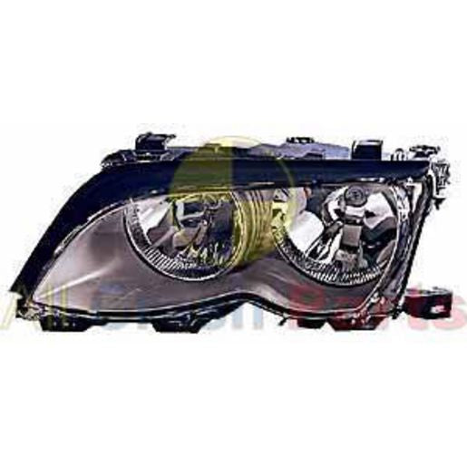 APG All Crash Halogen Head Lamp Passenger Side Certified Suits BMW 3 Series E46 Sedan 2001 to 2003 ETD-21033LHQ