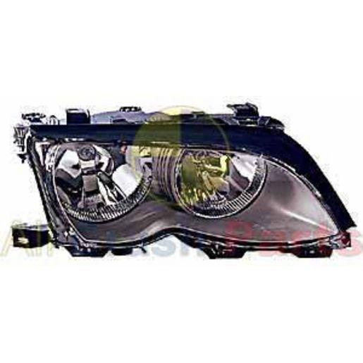 APG All Crash Halogen Head Lamp Drivers Side Certified Suits BMW 3 Series E46 Sedan 2001 to 2003 ETD-21033RHQ