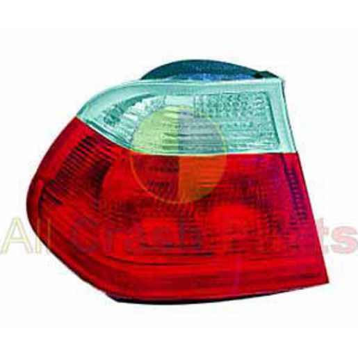 APG All Crash Tail Lamp Clear/Red Passenger Side Certified Suits BMW 3 Series E46 Sedan 9/1998 to 9/2001 ETD-21041LHQ