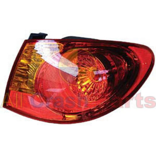 APG All Crash Tail Lamp Drivers Side Certified Suits Hyundai Elantra HD 2006 to 2011 HLH-21040RHQ