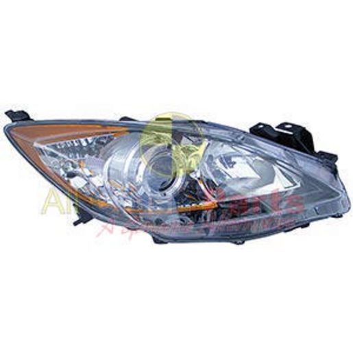 APG All Crash Halogen Manual Adjust Head Lamp Drivers Side Q-Part Certified suits Mazda 3 BL MBO-21030RHQ