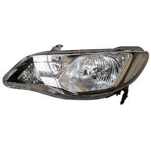 APG All Crash Head Lamp Passenger Side Certified Suits Honda Civic 8th Generation FD 2006 to 2008 OCO-21030LHQ