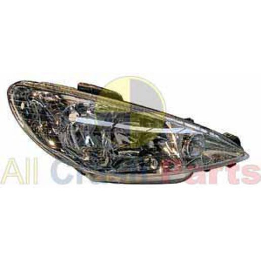 APG All Crash Head Lamp Drivers Side Certified Suits Peugeot 206 XR 1999 to 2006 PWB-21031RHQ