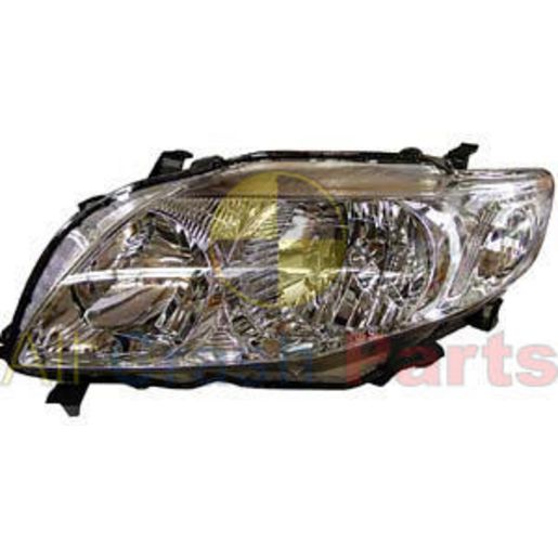 APG All Crash Halogen Head Lamp Passenger Side Certified Suits Toyota Corolla ZRE152R 2007 to 2010 TCP-21030LHQ