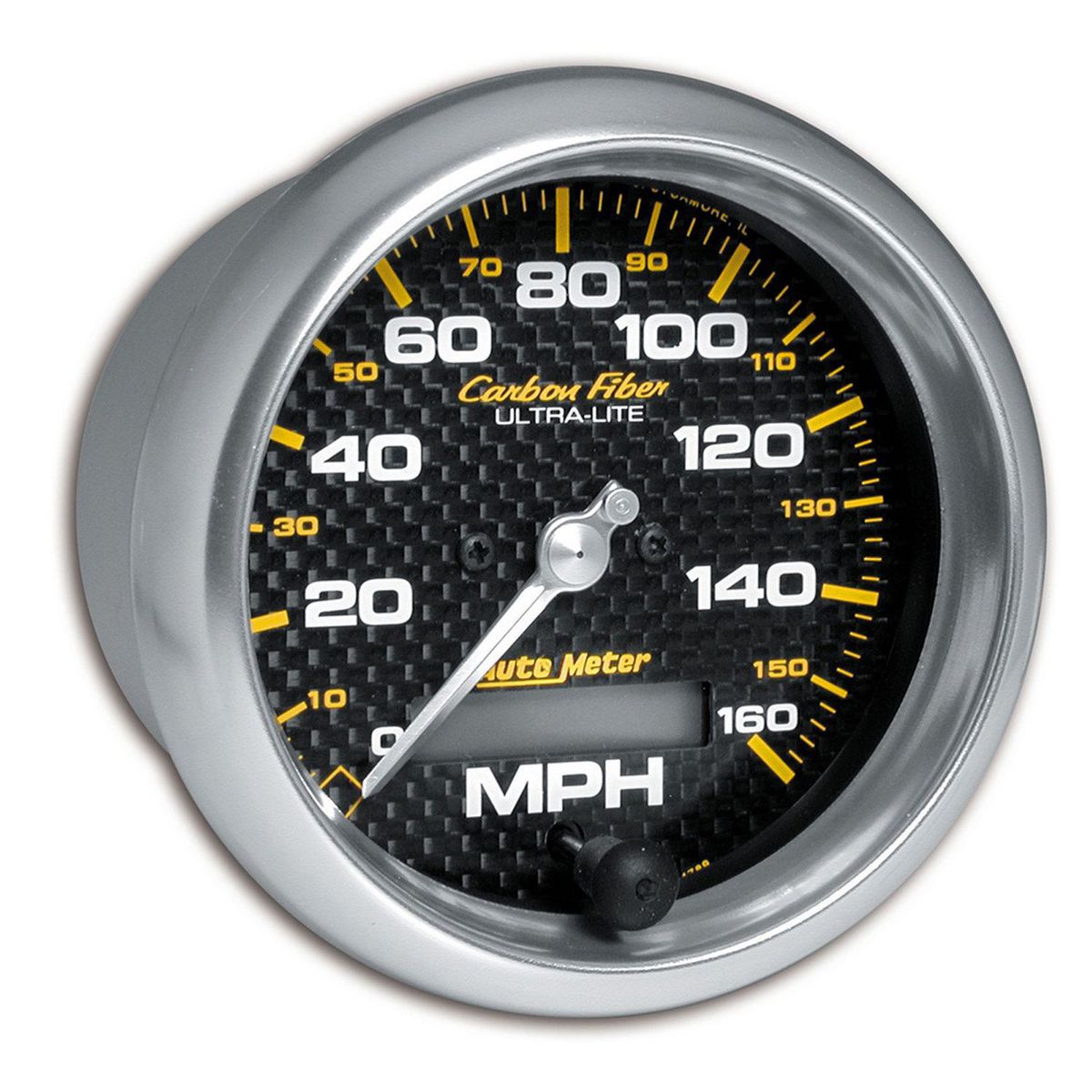 Autometer Carbon Fiber 3-3/8in Speedometer 160MPH AU4789