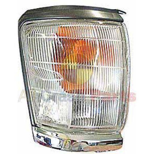 APG All Crash Chrome Front Park / Indicator Lamp Drivers Side Certified suits Toyota Hilux SR5 1997 to 2001 TII-21011RHQ