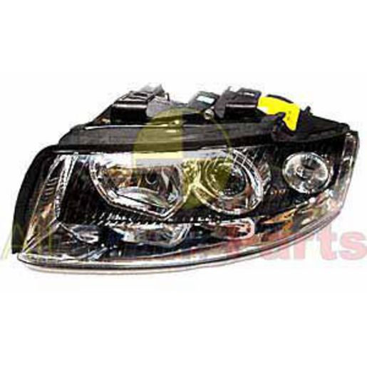 APG All Crash Halogen Electric Adjust Head Lamp Drivers Side Certified Suits Audi A4 B6 2001 to 2005 UAE-21030RHQ