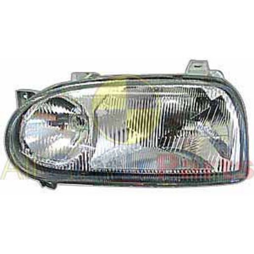 APG All Crash Twin Reflector Head Lamp Drivers Side Certified Suits Volkswagen Golf GTi MK 3 1994 to 1998 VGD-21030RHQ