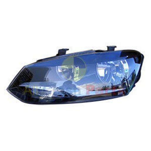 APG All Crash Halogen Head Lamp Passenger Side Certified Suits Volkswagen Polo GTi/Comfortline 6R 2010 to 2014 VOE-21031LHQ