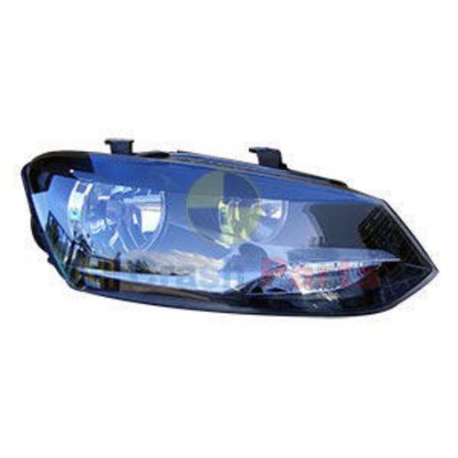 APG All Crash Halogen Head Lamp Drivers Side Certified Suits Volkswagen Polo GTi/Comfortline 6R 2010 to 2014 VOE-21031RHQ