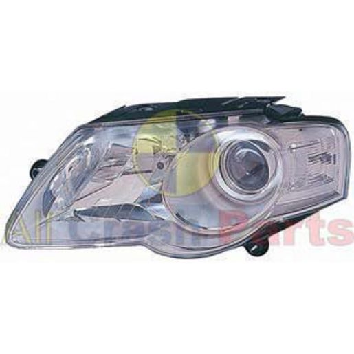 APG All Crash Halogen Electric Adjust Head Lamp Passenger Side Certified Suits Volkswagen Passat B6 2006 to 2011 VPD-21030LHQ