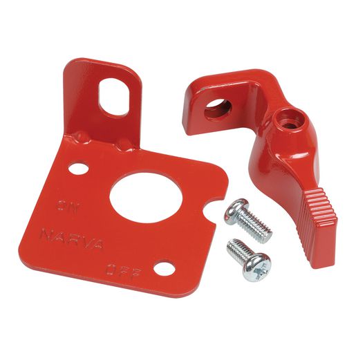 Narva Battery Master Switch Lockout Lever Kit Red 61077R