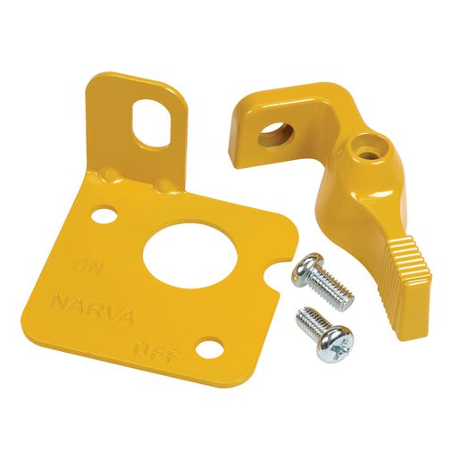Narva Battery Master Switch Lockout Lever Kit Yellow 61077Y
