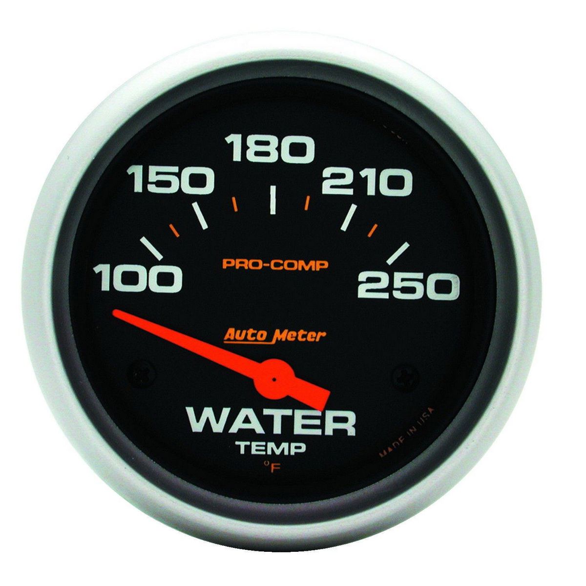 Autometer Pro-Comp 2-5/8in Water Temp Gauge 100-250F Short Sweep Electric AU5437