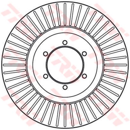 TRW Brake Rotor Front DF6008S