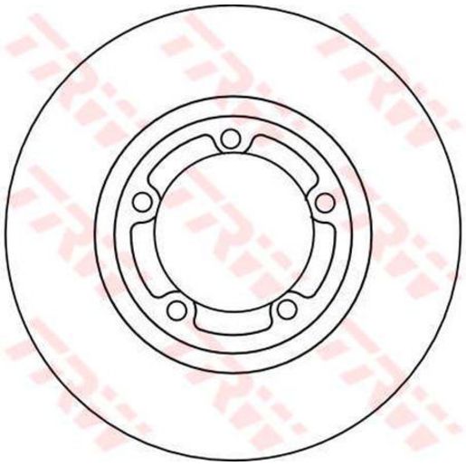 TRW Brake Rotor 254mm Front DF4102S