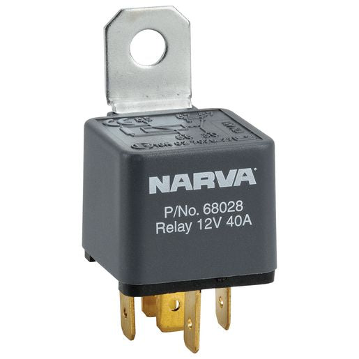 Narva Relay Normally Open With Resistor 12V 5 Pin 30A 68024