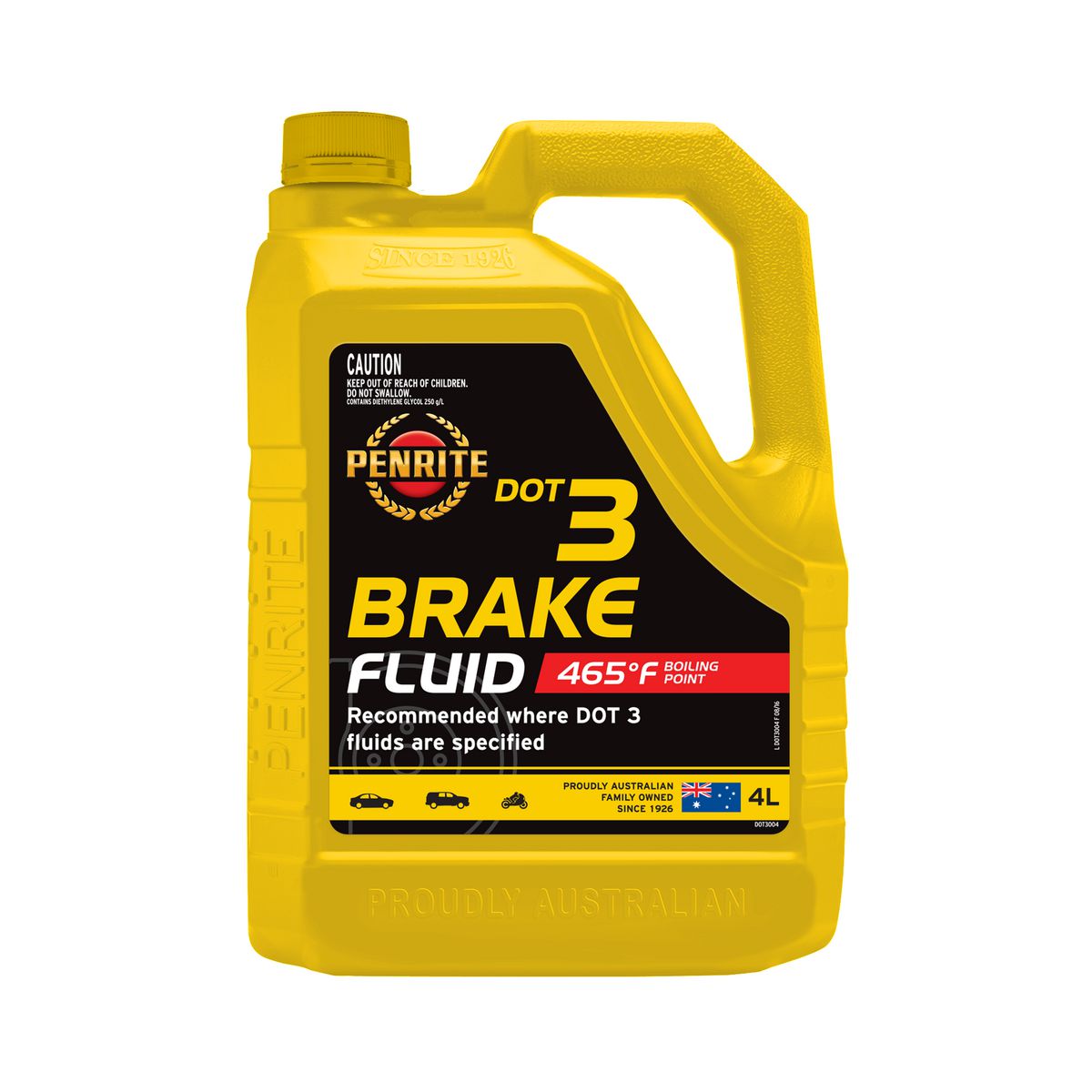 Penrite Brake Fluid DOT 3 4L