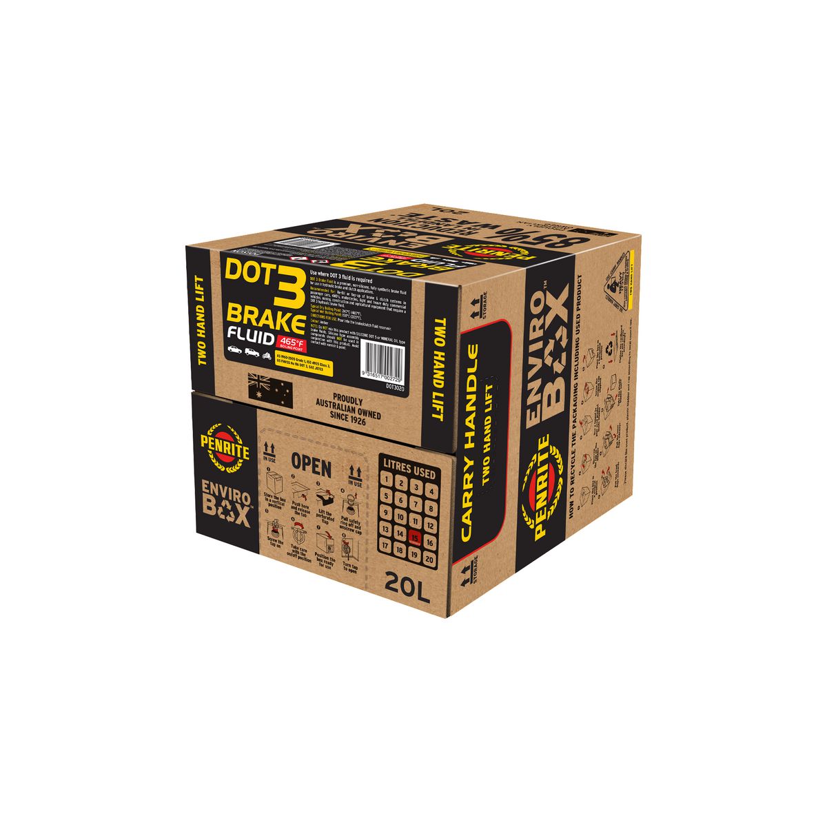 Penrite Brake Fluid Super DOT 3 20L