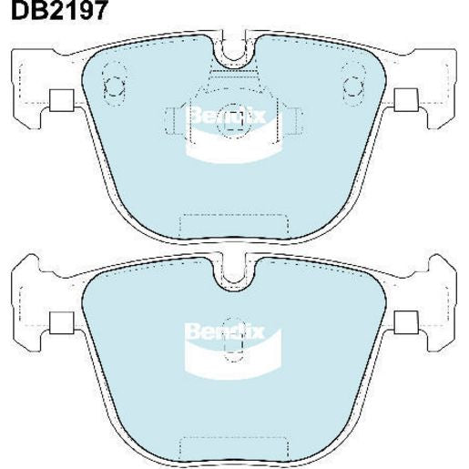 Bendix General CT Brake Pad Set Rear DB2197 GCT