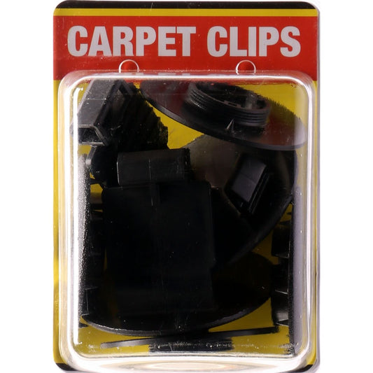 Champion Carpet Clip Upper & Lower Mat Retainer Assortment Black 6Pk CCB
