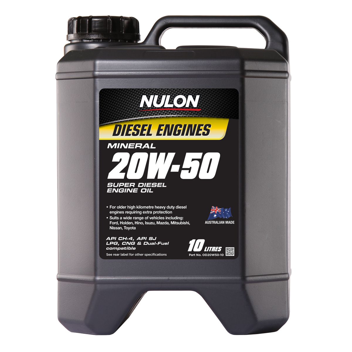 Nulon Premium Mineral Oil Super Diesel 20W-50 10L