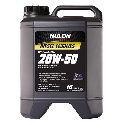 Nulon Premium Mineral Oil Super Diesel 20W-50 10L