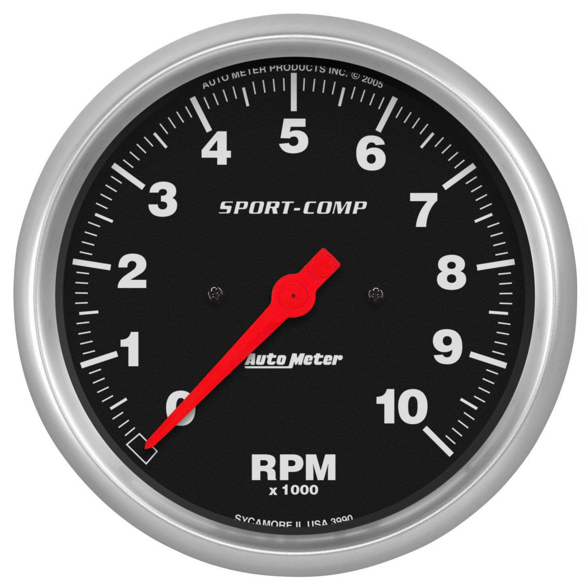 Autometer Sport-Comp 5in Tacho Gauge 10,000rpm In Dash AU3990