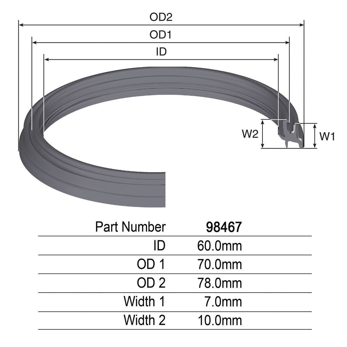 Kelpro Oil Seal 98467