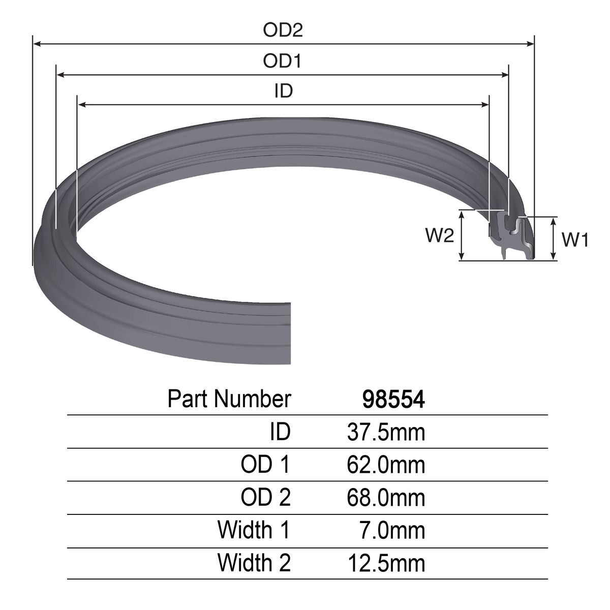 Kelpro Oil Seal 98554